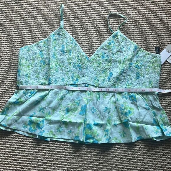 NWT B.P floral tank top green 1X - Picture 4 of 7
